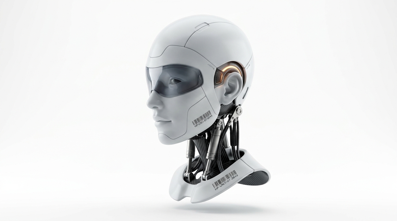 Cybernetic Humanoid Intelligence Bust