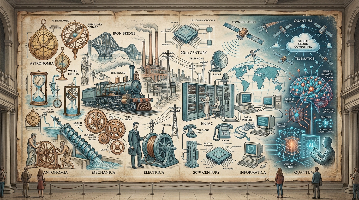 Technological Revolution Through the Ages Mural
